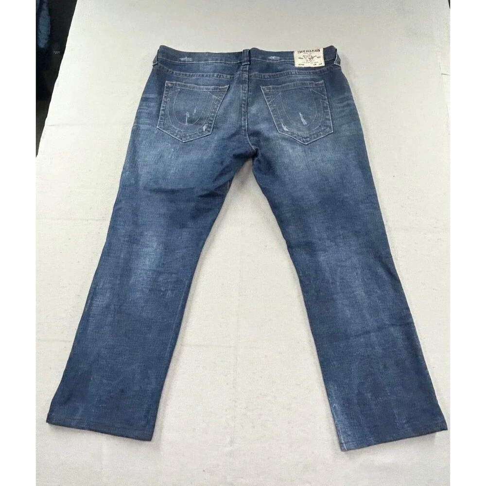 True Religion Mens Ricky Relaxed Straight Denim Jeans Size 40